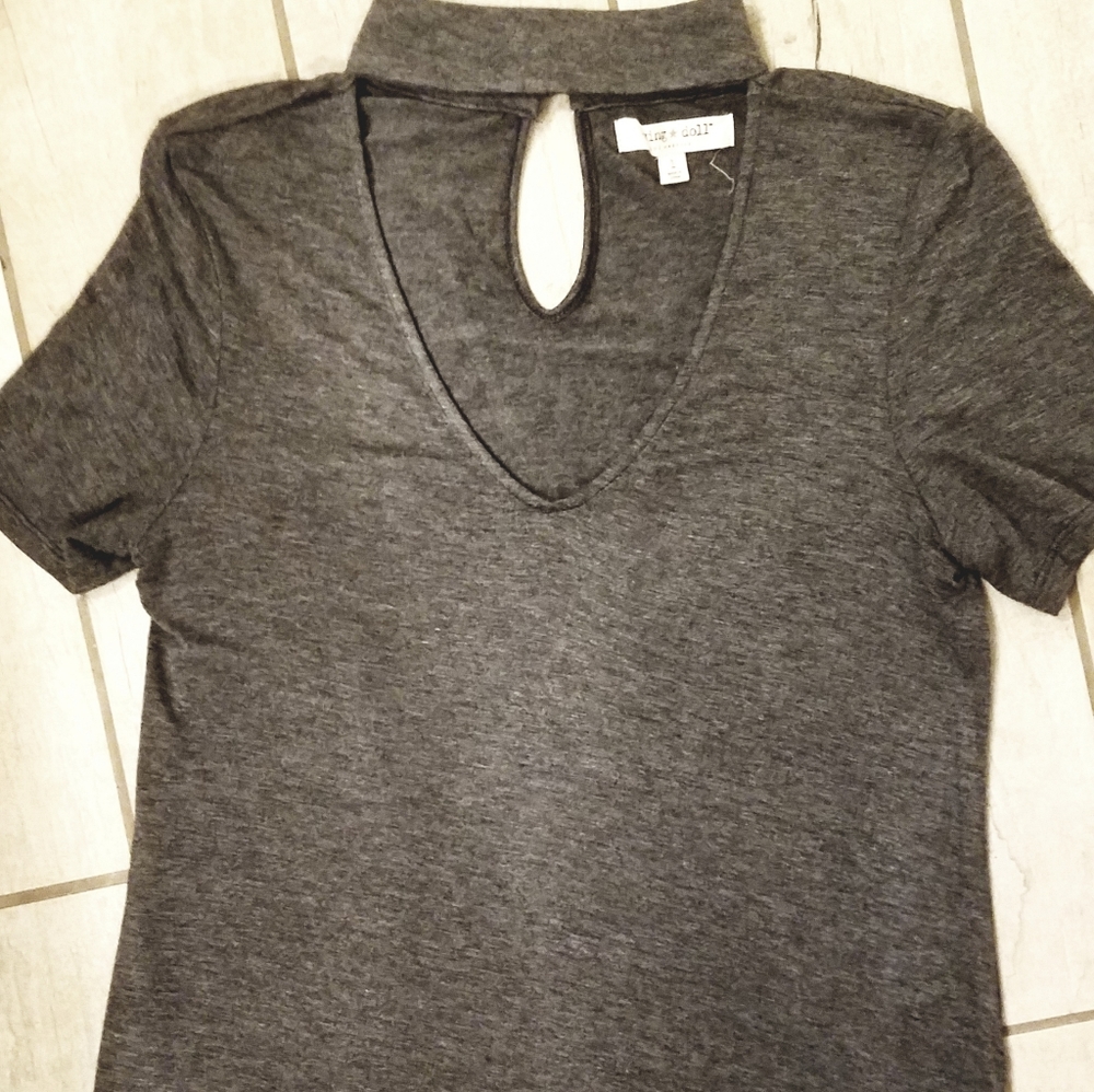 V-Neck Choker Top